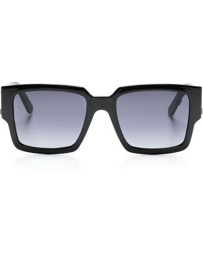 Marc Jacobs The Bold Logo Sonnenbrille mit eckigem Gestell - Schwarz