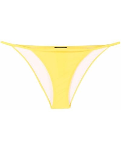 DSquared² Bikinihöschen mit Logo-Print - Gelb