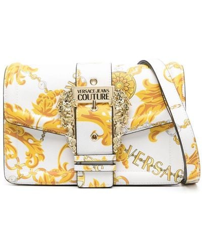 Versace Jeans Couture Bolso satchel con motivo barroco - Metálico