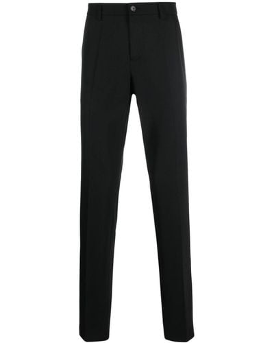 Patrizia Pepe Straight-leg Cotton Tailored Trousers - Black