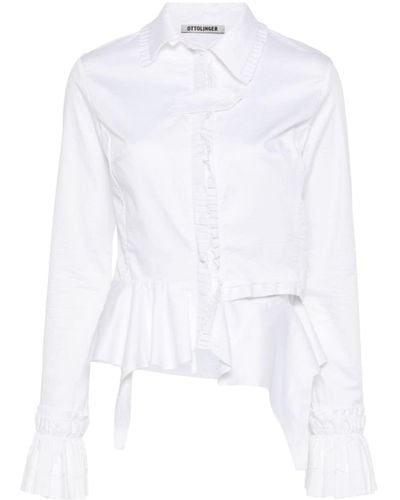 OTTOLINGER Blouse Met Ruches - Wit