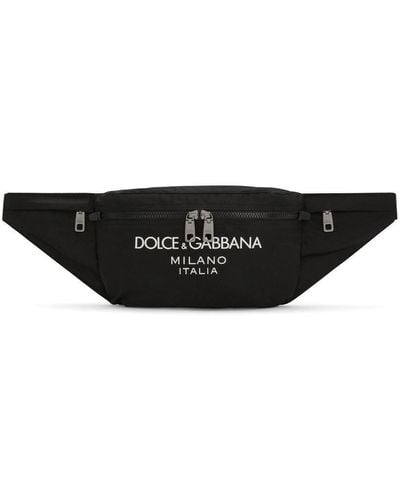 Dolce & Gabbana Sac banane à patch logo - Blanc