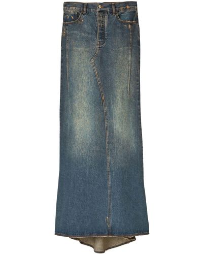 Marc Jacobs Jupe longue en jean - Bleu