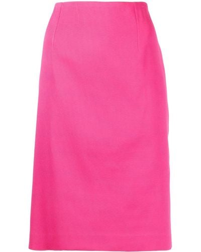 Paule Ka High-waisted Pencil Skirt - Pink