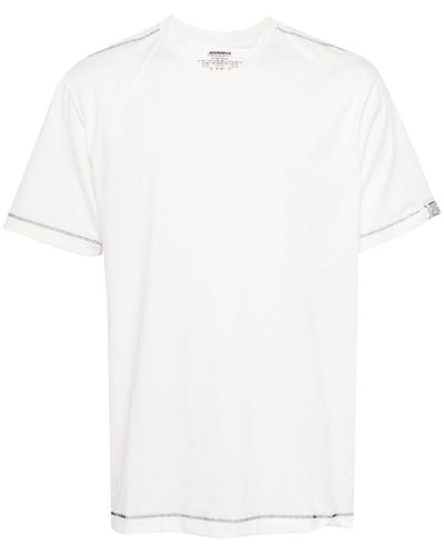 Adererror コントラストステッチ Tシャツ - ホワイト