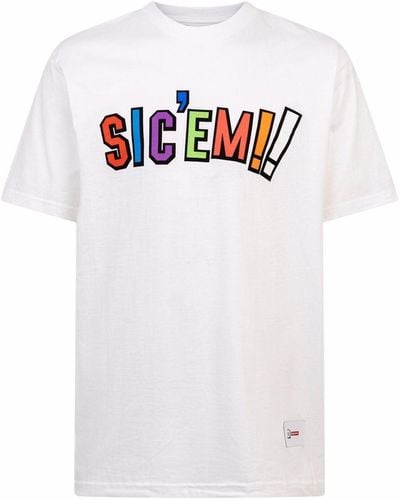 Supreme Camiseta Sic'em! de x WTAPS - Blanco