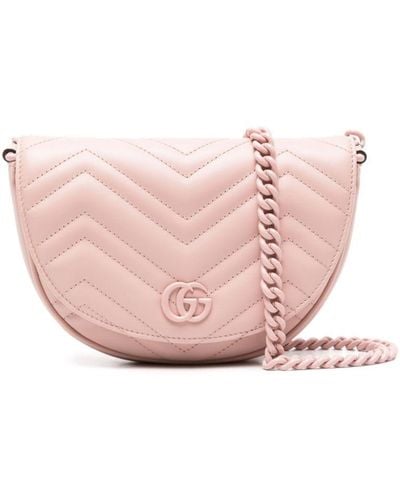 Gucci Borsa GG Marmont mini - Rosa