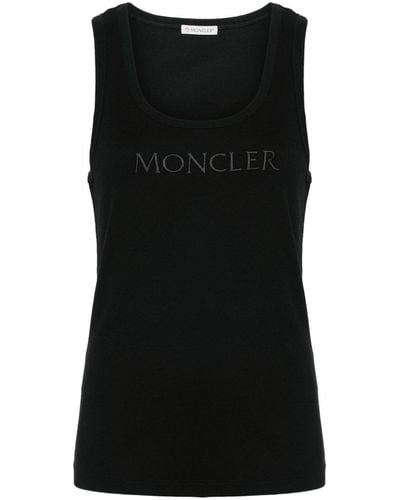 Moncler ロゴ タンクトップ - ブラック
