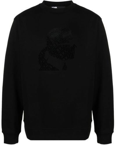 Karl Lagerfeld Sweater Met Ronde Hals - Zwart