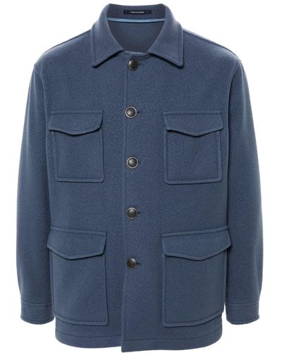 Tagliatore Milton Wool-blend Jacket - Blue