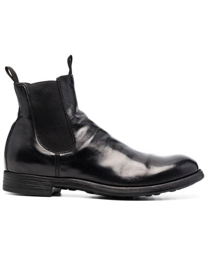 Officine Creative Chronic Patent Ankle Boots - Black