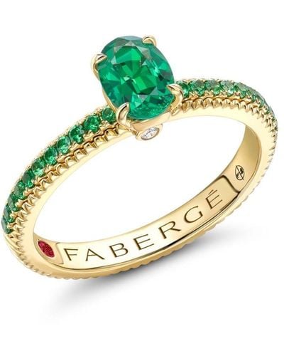 Faberge 18kt Yellow Gold Colours Of Love Multi-stone Ring - Blue