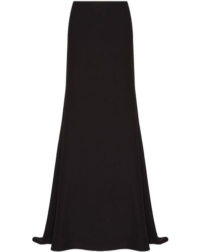 Valentino Garavani Jupe longue Cady Couture en soie - Noir