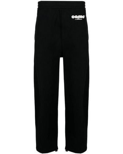 OAMC Pantalon de jogging à patch logo - Noir