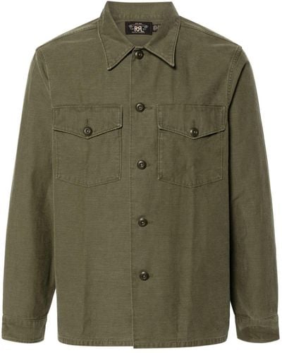 RRL Slub-texture Cotton Shirt - Green