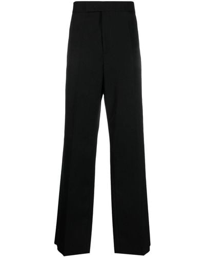 Jil Sander Wool Straight-leg Pants - Black