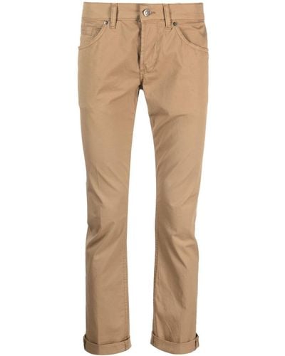 Dondup Straight-leg Cropped Jeans - Natural