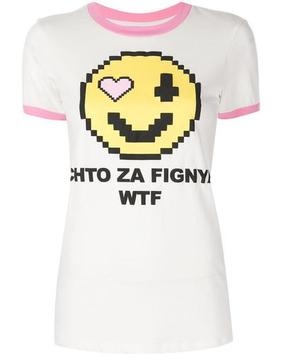 Natasha Zinko T-shirt con stampa - Bianco