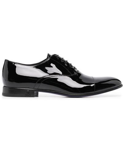 Philipp Plein Oxford-Schuhe aus Lackleder - Schwarz