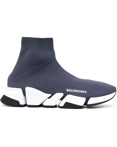 Balenciaga 2.0 Speed Sock Trainers - Blue