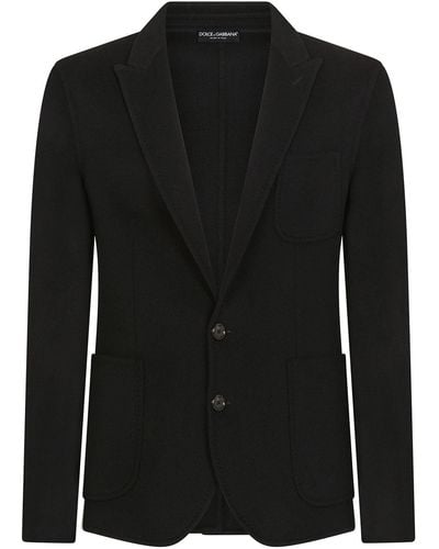 Dolce & Gabbana Double-breasted Cashmere Blazer - Black