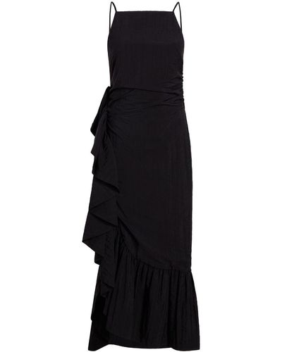 Cinq À Sept Neena Draped-detailing Dress - Black