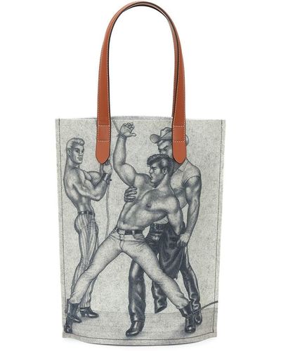 JW Anderson Tom Of Finland Tote Bag - White