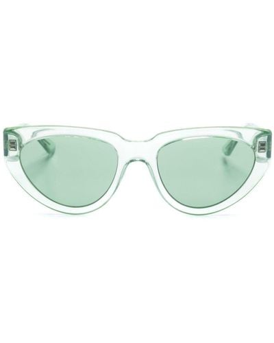 Karl Lagerfeld Cat-Eye-Sonnenbrille mit Logo-Print - Grün