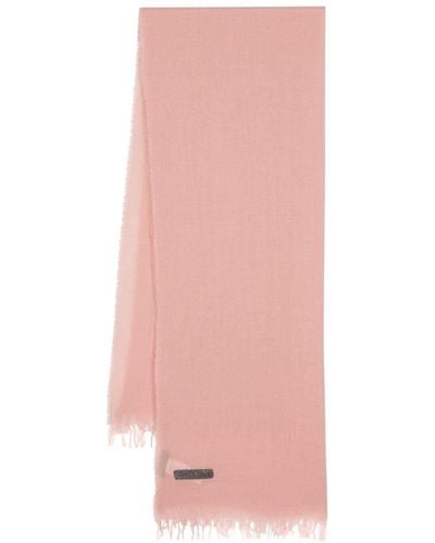 Fabiana Filippi Rhinestone-embellished Frayed Scarf - Pink