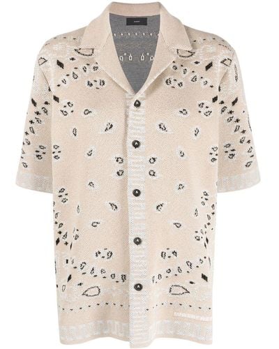 Alanui Parley-print Short-sleeved Shirt - Natural