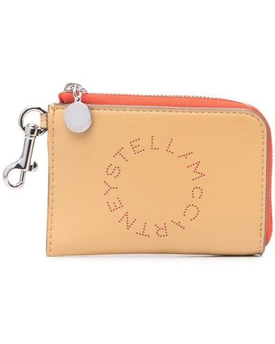 Stella McCartney ステラ ロゴ ファスナー財布 - ナチュラル