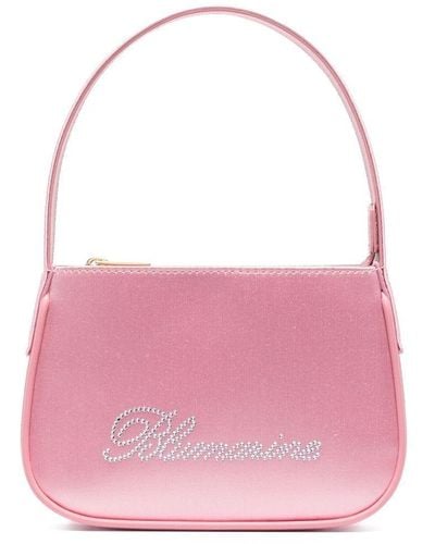 Blumarine Borsa mini con strass - Rosa