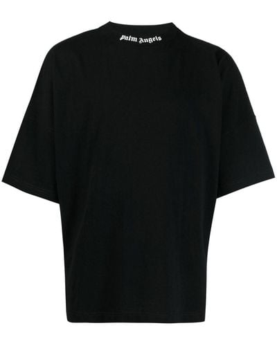 Palm Angels ロゴプリント Tシャツ - ブラック