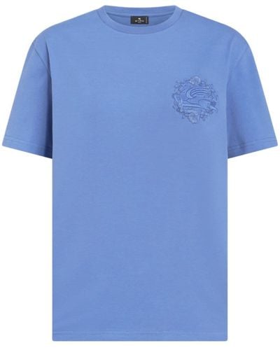 Etro Pegaso Tシャツ - ブルー