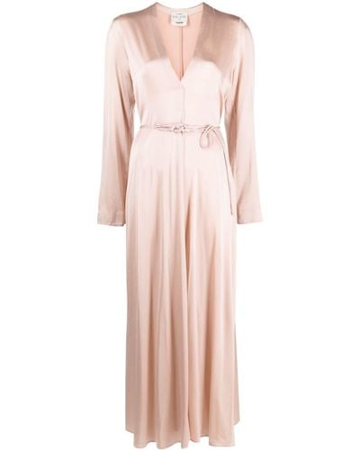 Forte Forte Kleid mit V-Ausschnitt - Pink