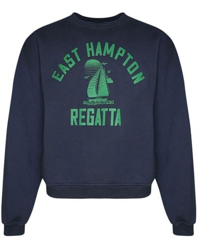 Rhude Hampton Regatta Cotton Sweatshirt - Blue
