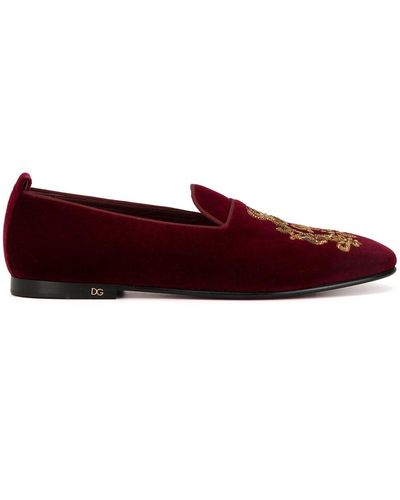 Dolce & Gabbana Vaticano Slippers - Rood