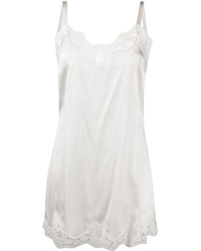 Dolce & Gabbana Lace-detail Slip Dress - White