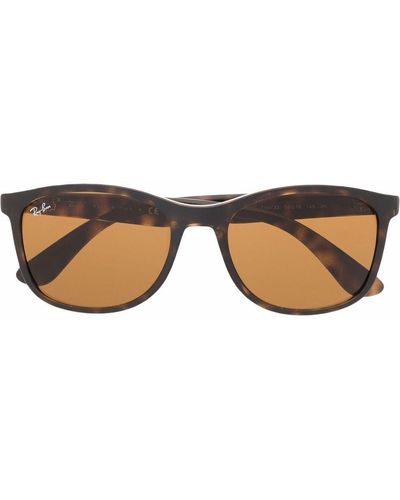 Ray-Ban Tortoise Square-frame Sunglasses - Brown