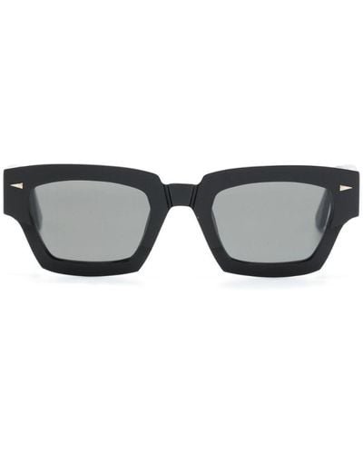 Ahlem Magenta Rectangle-frame Sunglasses - Gray
