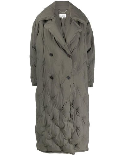 Maison Margiela Padded Mid-length Coat - Grey