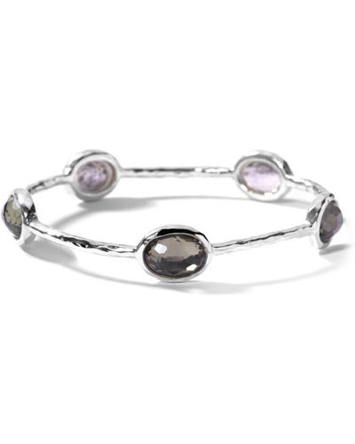 Ippolita Rock Candy Armreif mit Hämatit und Pyrit - Weiß