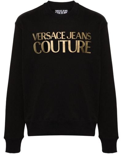 Versace Sweater Met Logoprint - Zwart