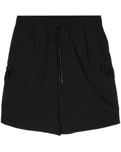 Juun.J Drawstring-waist Track Shorts - Black