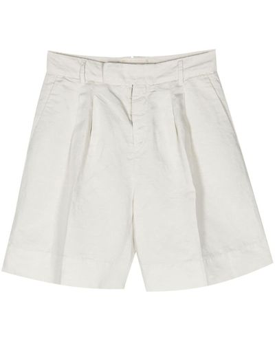Briglia 1949 Isabelle Linen Blend Bermuda Shorts - White