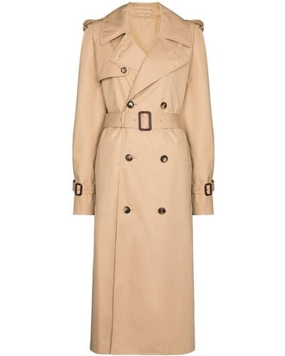 Wardrobe NYC Belted Double-breasted Trench Coat - Natural