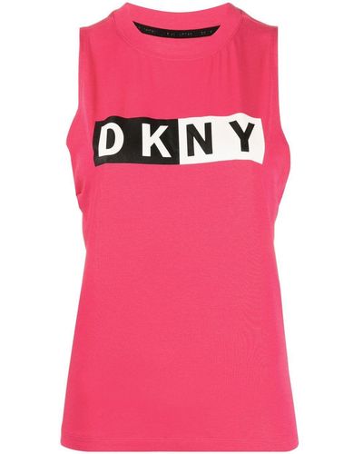 DKNY ロゴ トップ - ピンク
