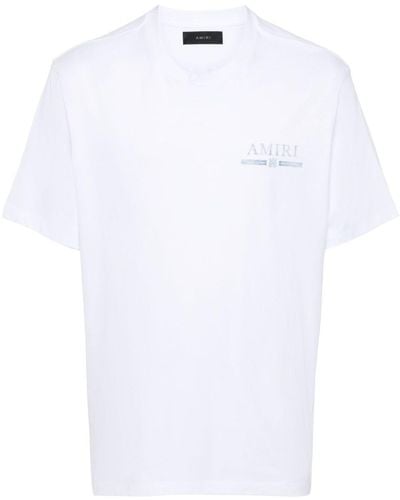 Amiri Camiseta MA Watercolour Bar - Blanco