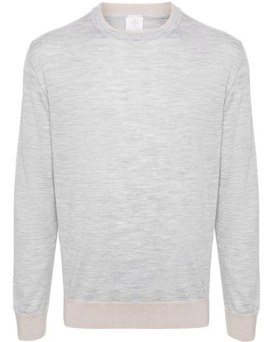Eleventy Pullover im Layering-Look - Weiß