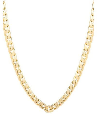 Zoe Chicco 14kt Geelgouden Schakelhalsketting - Metallic